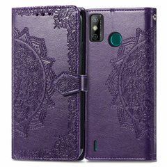 Чехол-книжка Art Book для Tecno Spark 6 Go Фиолетовый
