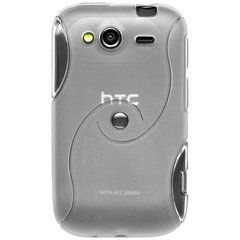 Чехол TPU S-line для HTC Wildfire S Прозрачный