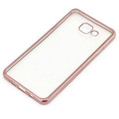 TPU чехол Electro-plating для Samsung A320F Galaxy A3 2017 Розовый