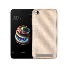 Захисний чохол Carbon TPU для Xiaomi Redmi 5A Золотий