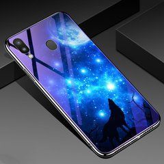 Захисний чохол Fantasy з глянцевими торцями для Samsung M205F Galaxy M20 (місяць) Блакитний