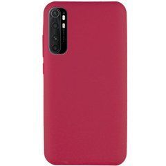 Защитный чехол Liquid Case Full Cover для Xiaomi Mi Note 10 Lite Малиновый
