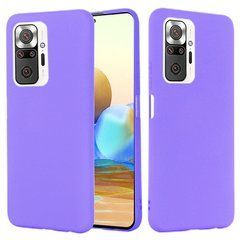Защитный чехол Liquid Case Full Cover для Xiaomi Redmi Note 10 Pro / 10 Pro Max Сиреневый