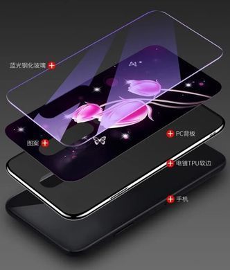 Защитный чехол Fantasy с глянцевыми торцами для Xiaomi Redmi K30 / Poco X2 (луна) Голубой