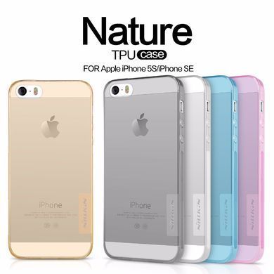 TPU чохол Nillkin Nature для iPhone 5 / 5S / SE Блакитний