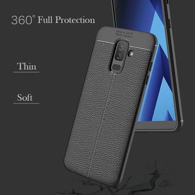 Захисний чохол Leather для Samsung J810 Galaxy J8 2018 Синій