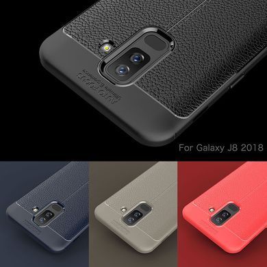 Захисний чохол Leather для Samsung J810 Galaxy J8 2018 Синій