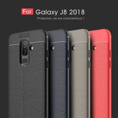 Захисний чохол Leather для Samsung J810 Galaxy J8 2018 Синій