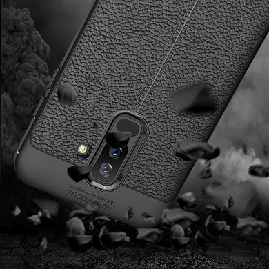 Захисний чохол Leather для Samsung J810 Galaxy J8 2018 Синій