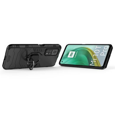 Защитный чехол Strong Guard Ring для Xiaomi Mi 10T / Mi 10T Pro Черный