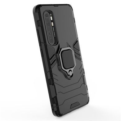 Защитный чехол Strong Guard Ring для Xiaomi Mi Note 10 Lite Черный