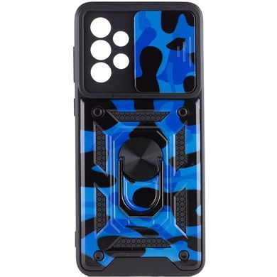 Защитный чехол Camo Ring Lock для Samsung Galaxy A73 5G Синий