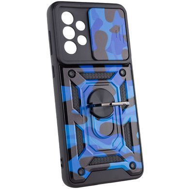 Защитный чехол Camo Ring Lock для Samsung Galaxy A73 5G Синий