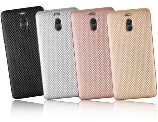 Защитный чехол Carbon TPU для Meizu M6 Note Черный