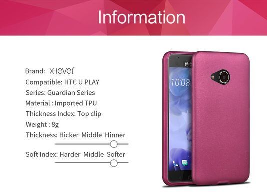 Захисний чохол X-level Guardian для HTC U Play Чорний