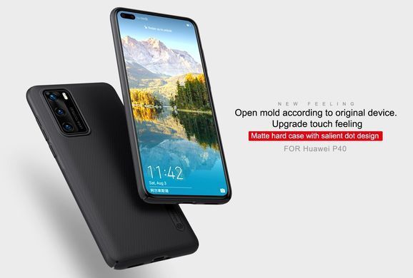 Захисний чохол Nillkin Frosted Shield для Huawei P40 Чорний