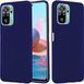 Защитный чехол Liquid Case Full Cover для Xiaomi Redmi Note 10 / Redmi Note 10S / Poco M5s Dark Blue