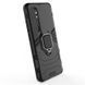 Защитный чехол Strong Guard Ring для Xiaomi Mi Note 10 Lite Черный