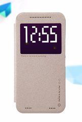 Чехол-книжка Nillkin Sparkle для HTC One Me / M9e Золотистый