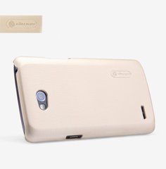 Защитный чехол Nillkin Frosted Shield для LG D380 L80 Dual Золотистый