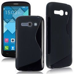 Чехол TPU S-line для Alcatel 5035D Xpop Черный