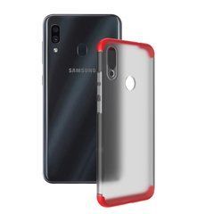 Защитный чехол GKK Matte 360 для Samsung A205F Galaxy A20 / A305F Galaxy A30 2019 Красный