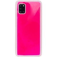 Захисний чохол Neon с песком для Samsung M315F Galaxy M31 Рожевий