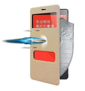 Чохол-книжка Pudini Goldsand для Xiaomi Redmi Note Золотий