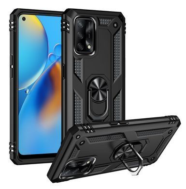 Захисний чохол Kvadrat Ring для Oppo A74 4G Чорний