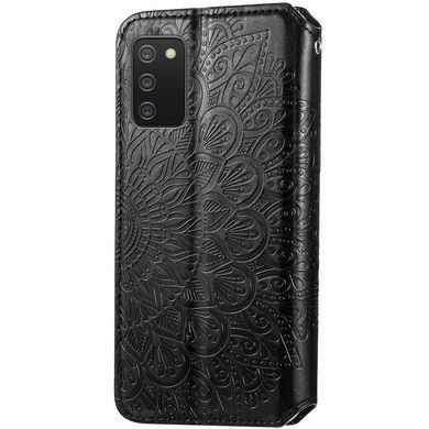 Чехол-книжка Flower Book для Samsung A025 Galaxy A02s Черный