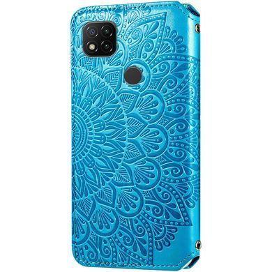 Чохол-книжка Flower Book для Xiaomi Redmi 9C / Redmi 10A Блакитний