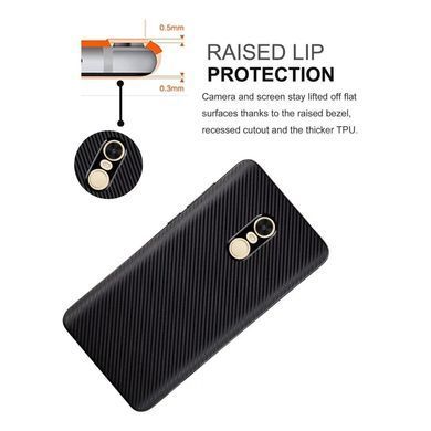 Защитный чехол Carbon TPU для Xiaomi Redmi Note 4 Черный