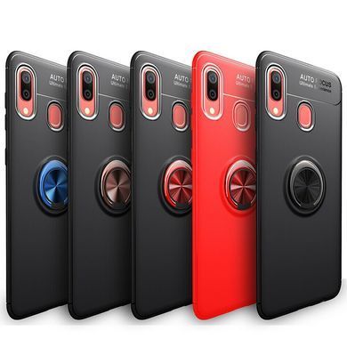 Защитный чехол Color Ring для Samsung A205F Galaxy A20 / A305F Galaxy A30 2019 Черный / Синий