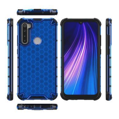 Защитный чехол Honeycomb для Xiaomi Redmi Note 8 / Note 8 2021 Синий