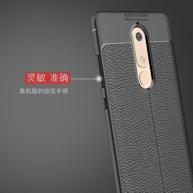 Захисний чохол Leather для Nokia 5.1 2018 Чорний