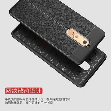 Захисний чохол Leather для Nokia 5.1 2018 Чорний