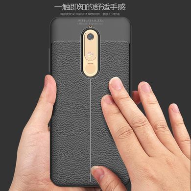 Захисний чохол Leather для Nokia 5.1 2018 Чорний