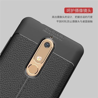 Захисний чохол Leather для Nokia 5.1 2018 Чорний