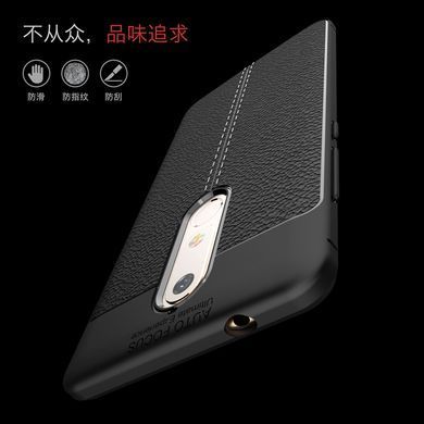 Захисний чохол Leather для Nokia 5.1 2018 Чорний