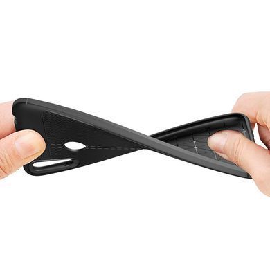 Защитный чехол Leather для Xiaomi Redmi Note 7 Pro Черный