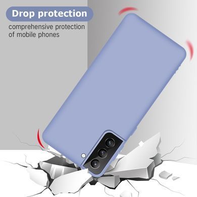Защитный чехол Liquid Case Full Cover для Samsung Galaxy S21 Сиреневый
