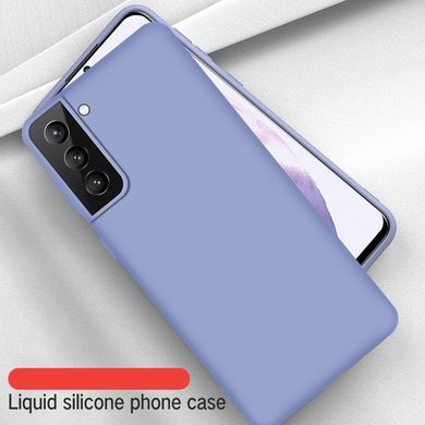 Защитный чехол Liquid Case Full Cover для Samsung Galaxy S21 Сиреневый