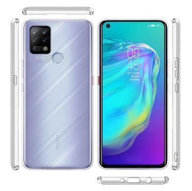 TPU чехол Strong Clear 0,5mm для Tecno Pova Прозрачный