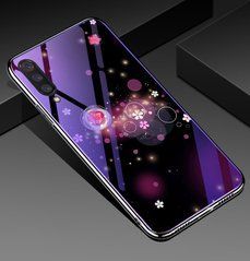 Захисний чохол Fantasy з глянцевими торцями для Xiaomi Mi CC9 / Xiaomi Mi9 Lite (квіти) Малиновий