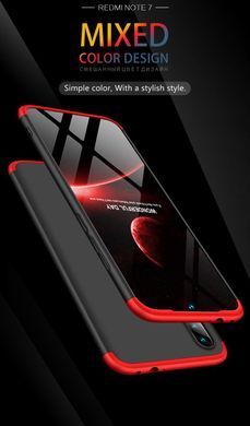Защитный чехол GKK Full 360 для Xiaomi Redmi Note 7 Pro Черный / Красный