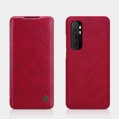 Чехол-книжка Nillkin Qin для Xiaomi Mi Note 10 Lite Красный