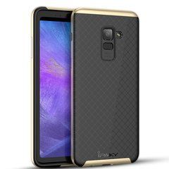 Ударопрочный чехол iPaky TPU+PC для Samsung A530 Galaxy A8 2018 Черный / Золотистый