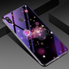 Захисний чохол Fantasy з глянцевими торцями для Samsung M205F Galaxy M20 (квіти) Малиновий