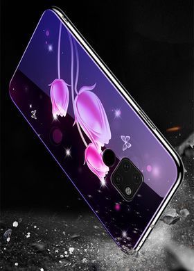 Захисний чохол Fantasy з глянцевими торцями для Huawei Mate 20 (цвітіння) Фіолетовий