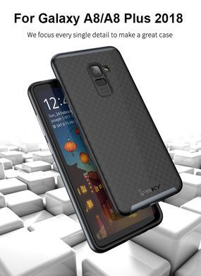Ударопрочный чехол iPaky TPU+PC для Samsung A530 Galaxy A8 2018 Черный / Золотистый